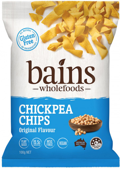 Bains Wholefoods Chickpea Chips Original  100g x 12