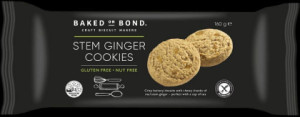 Baked on Bond Cookies Stem Ginger 160g x 9