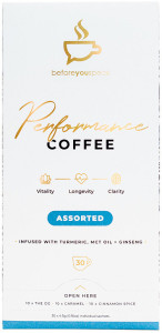BEFORE YOU SPEAK Performance Coffee Assorted 4.5g x 30 Pack