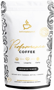 BEFORE YOU SPEAK Performance Coffee Unsweetened 7 x 4.5g Sachets