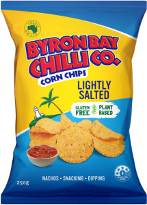 Byron Bay Chilli Lightly Salted Cornchips  12x250g
