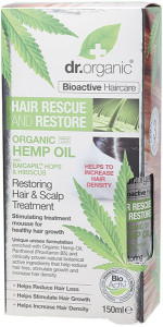 Dr Organic Hair & Scalp Treatment Mousse Rescue Restore Hemp Oil 150ml