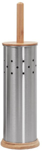 Eco Basics Chrome Toilet Brush Set