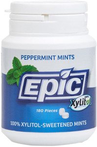 Epic Xylitol Dental Mints Peppermint 180pcs