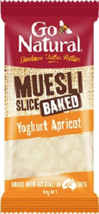 Go Natural Muesli Slice Yoghurt Apricot 90g