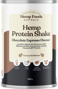 HEMP FOODS AUSTRALIA Hemp Protein Shake Chocolate Espresso 420g