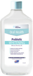 HENRY BLOOMS ORAL HEALTH Probiotic Mouthwash Whitening Peppermint 375ml