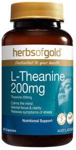 HERBS OF GOLD L-Theanine 200mg 30c