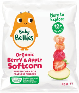 Little Bellies Organic Berry & Apple Softcorn 8g