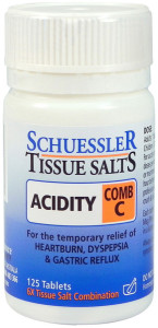 Schuessler Tissue Salts Comb C - Acidity 125 Tabs