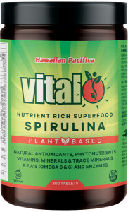 Vital Plant Based Hawaiian Pacifica Spirulina 300 Tablets