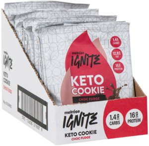 MELROSE Ignite Keto Cookie Choc Fudge 60g x 12 Display