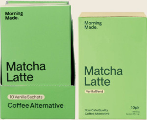 Morning Made Vanilla Matcha Latte Sachets 10x5g