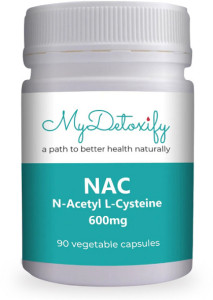 My Detoxify NAC N-Acetyl L-Cysteine 600mg 90 Vegecaps