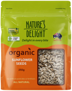NATURE'S DELIGHT Organic Sunflower Seeds 250g