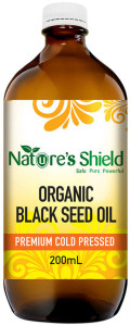 NATURE'S SHIELD Organic Black Seed Oil 200ml