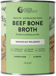 Nutra Organics Beef Bone Broth Garden Herb 125g