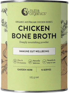 Nutra Organics Chicken Bone Broth Garden Herb 125g