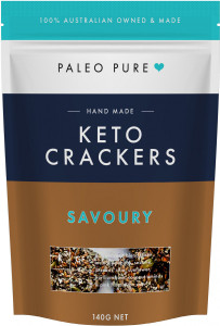 Paleo Pure Keto Crackers Savoury 140g