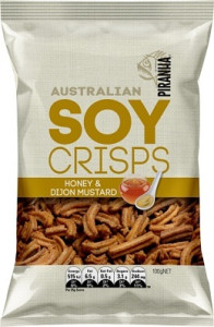Piranha Soy Crisps Honey & Dijon Mustard 100g x 14