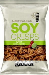 Piranha Soy Crisps Sweet Chilli Lime 100g x 14