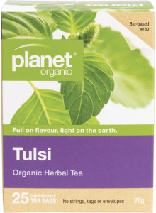 Planet Organic Tulsi Herbal Tea Bags 25pk