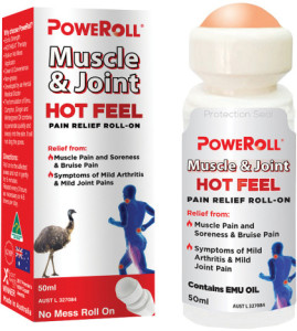 POWEROLL Muscle & Joint Hot Feel Pain Relief Plus Oil Roll-On 50ml
