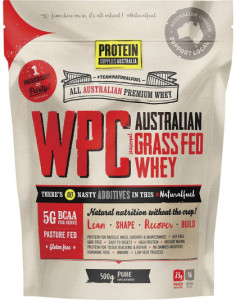 Protein Supplies Australia WPC Whey Protein Concentrate Unflavoured 500g