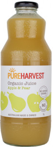 Pure Harvest Organic Pear & Apple Juice  1ltr x 6