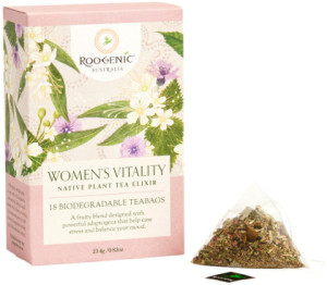 ROOGENIC AUSTRALIA Womens Vitality (Native Plant Tea Elixir) 18 Tea Bags