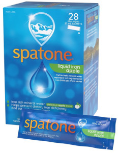 SPATONE Liquid Iron Supplement Apple Sachets 25ml x 28 Pack