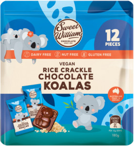 Sweet William Rice Crackle Chocolate Koalas  180g