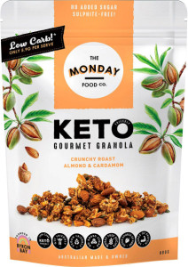 The Monday Food Co. Keto Gourmet Granola Crunchy Roast Almond & Cardamon 800g