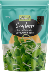 UNTAMED HEALTH Earth-Friendly Sprouting Seeds Sunflower 100g