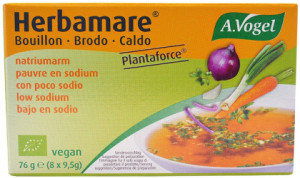 VOGEL Organic Herbamare Bouillon Vegetable Stock Cubes Low Sodium (9.5g x 8) Pack
