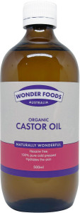 WONDER FOODS Organic Cold-Pressed Castor Oil 500ml